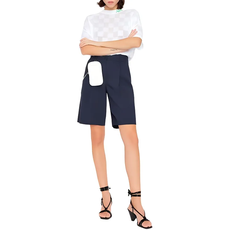 ARMANI EXCHANGEAE Casual Shorts Women's Blue-1