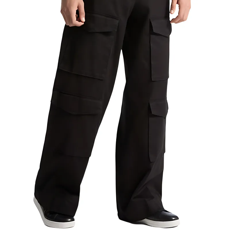 MICHAEL KORS Stretch Cotton Wide Leg Cargo Pants-2