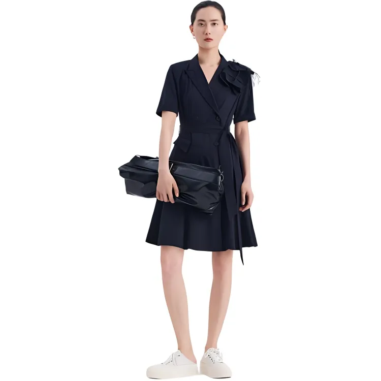 IDPAN Short Sleeved Dress Women's-4