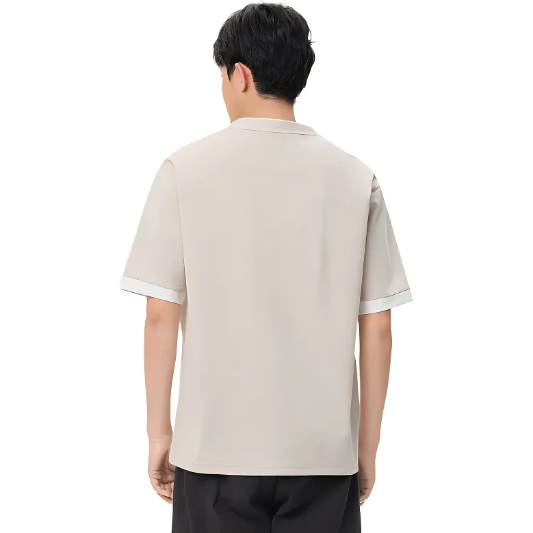WOOG2005 T Shirts Unisex Beige Apricot-1