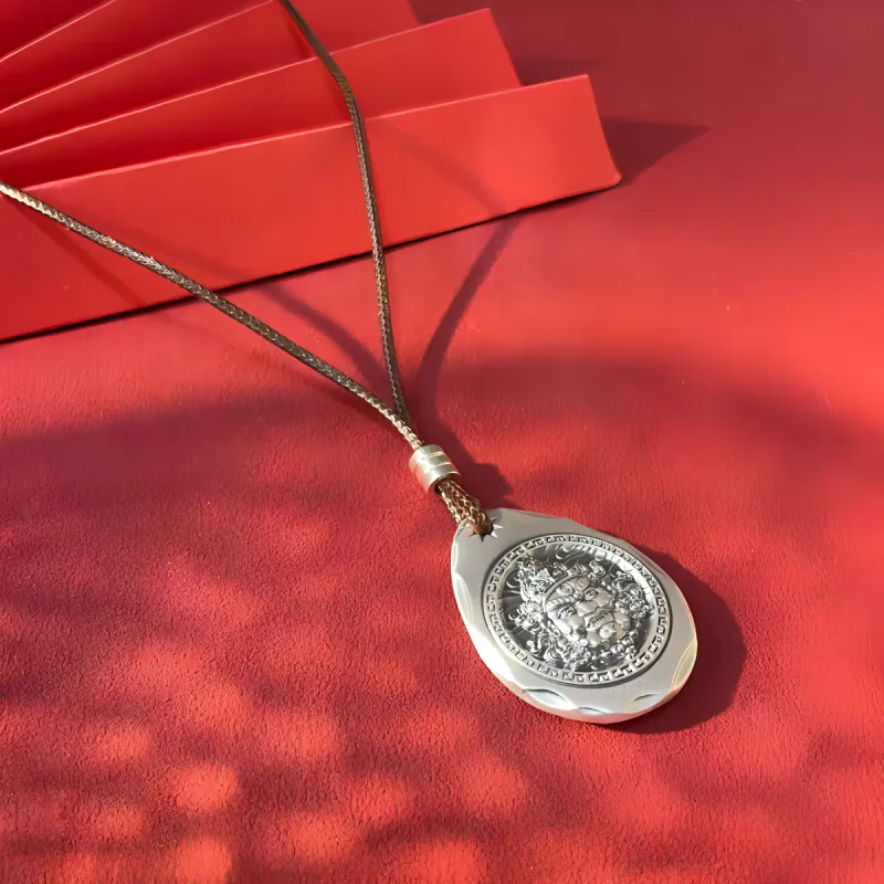 UZIID Sterling Silver Necklaces Unisex-8