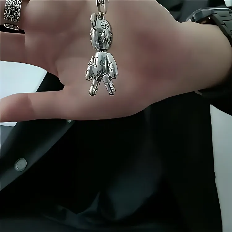 ALIEN BANG Titanium Steel Necklaces Men's-2