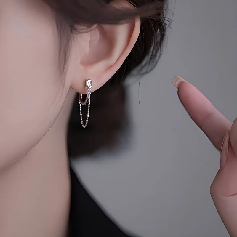 KEMLAIDA 999 Fine Silver Earrings Women's-3