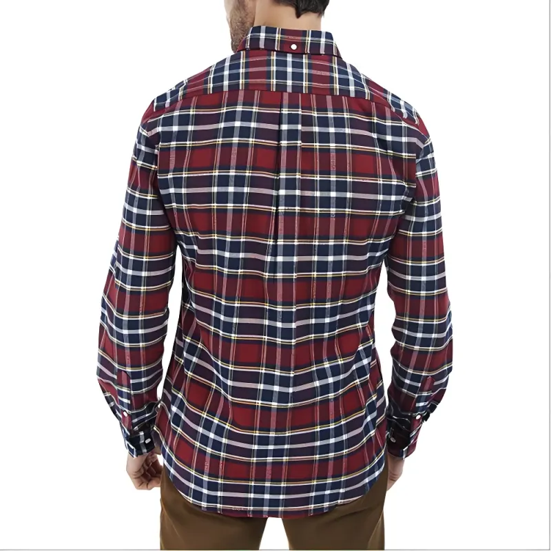 BARBOUR Shirts Men Red-3