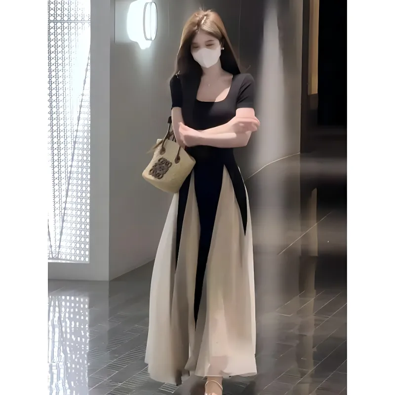 DOKZB Short Sleeved Dress Women's-3