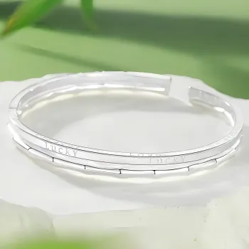 Bear Silversmith 999 Fine Silver Sterling Silver Bangle Women's