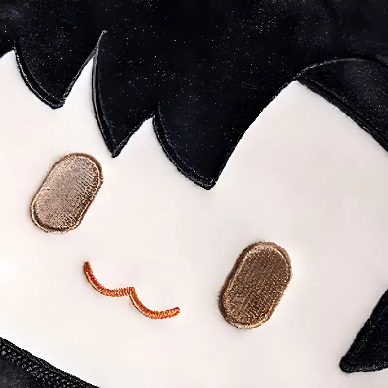 Deli The King's Avatar Collaboration Polyester Makeup Bag Regular Women's Beige & Black-2