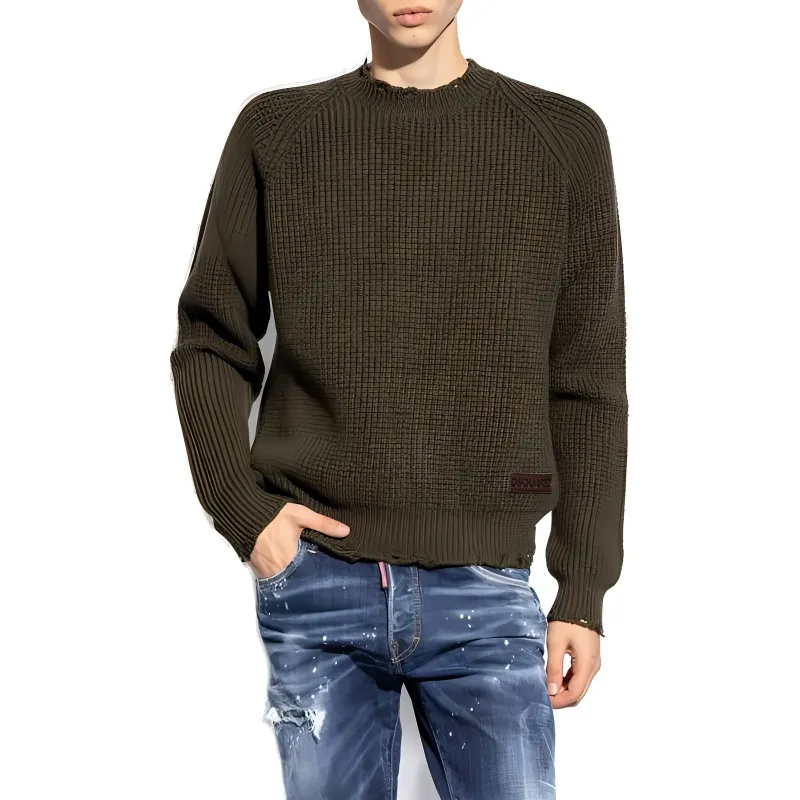 DSQUARED 2 Distressed Knitted Jumper-2