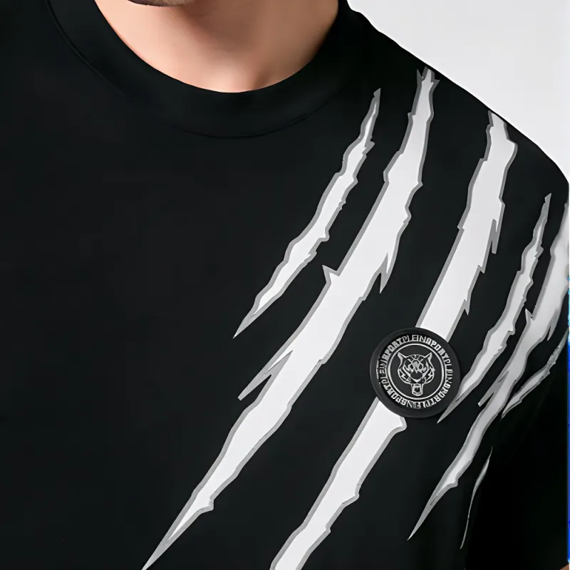 PLEIN SPORT Graphic print Short sleeved T shirt-4