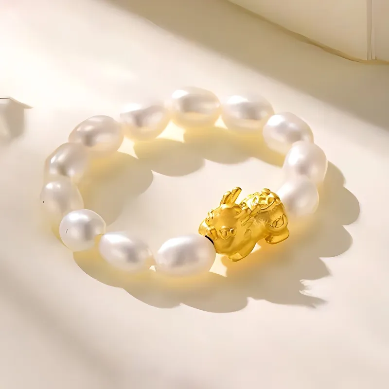SINO GEM Pearl Rings Women's-3