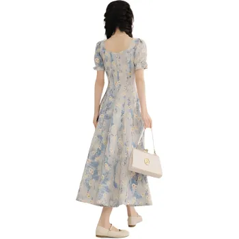 PAZZO Short Sleeved Dress Women's Light Blue