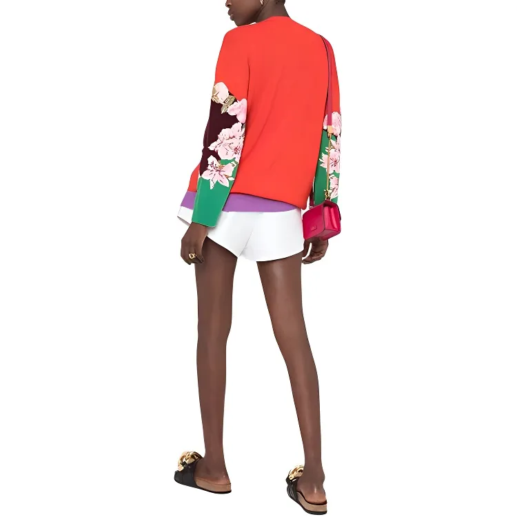 Valentino FW21 Loose Fit Sweater Women's Red-2