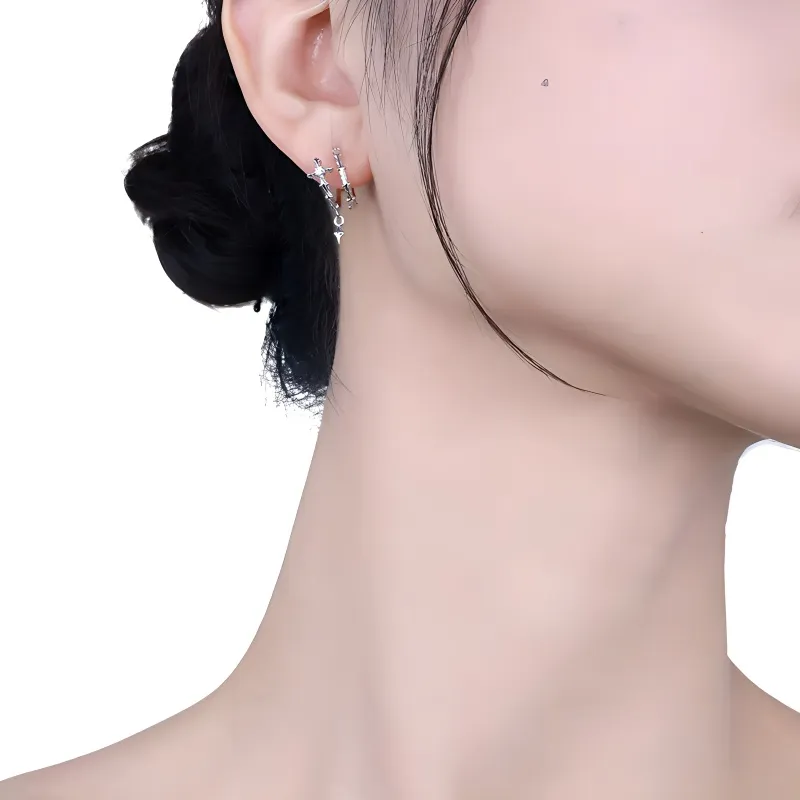 KEMLAIDA 925 Sterling Silver Earrings Women's-3