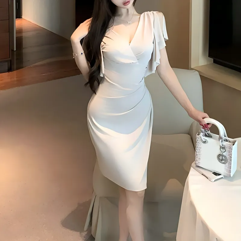 TURN UP Short Sleeved Dress Women's-5