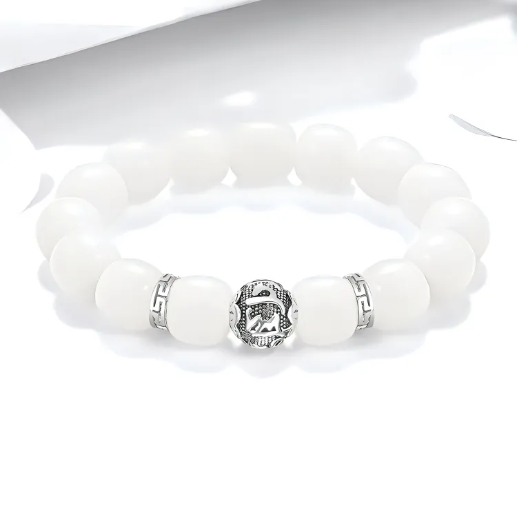 MUSHIFEN White Jade Bodhi Bracelets Unisex-1