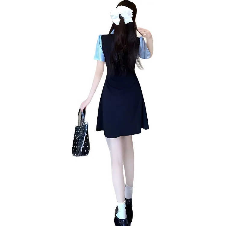 Mu Xiao Xin Short Sleeved Dress Women's-1