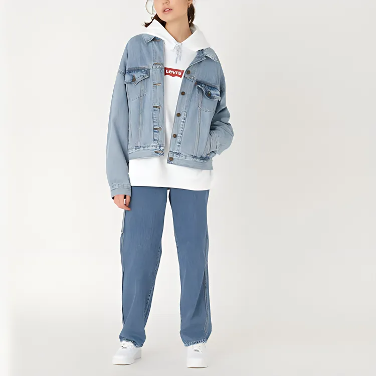 Levis Denim Jackets Women's Light Indigo-2