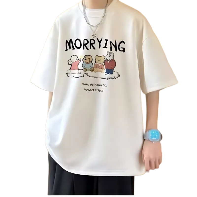 Wooden Rabbit T Shirts Men-6