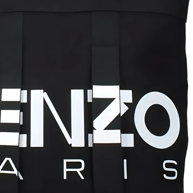 KENZO Canvas Tote Bag, Shopping Bag, Handbag, Shoulder Bag Large Size Men's Black & White-4