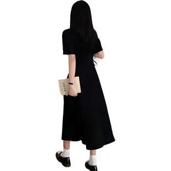 ZCDECO Short Sleeved Dress Women's Black