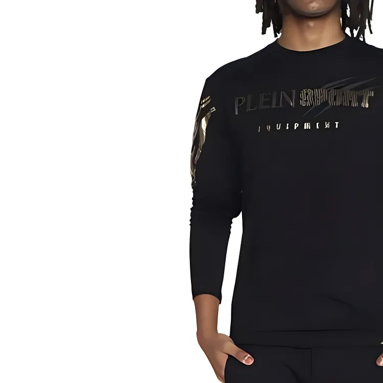 PLEIN SPORT Tiger Logo-print Long-sleeve T-shirt-2