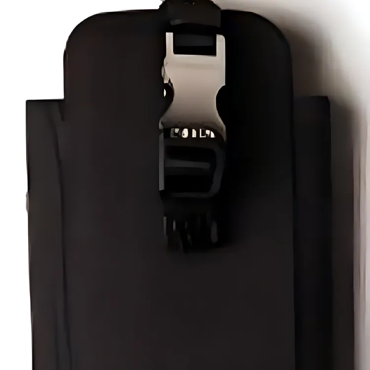 PRADA Leather Cell Phone Pouch Women's Black-3