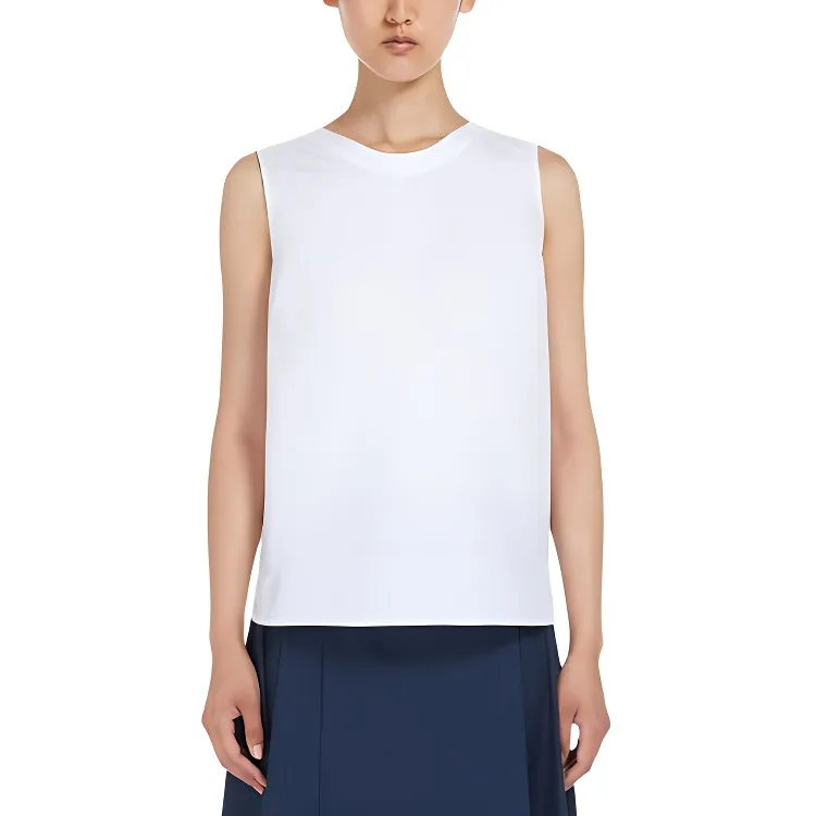 MaxMara Ofelia Poplin Top-1