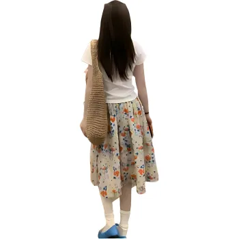Flowers In Water Skirt Set Women's