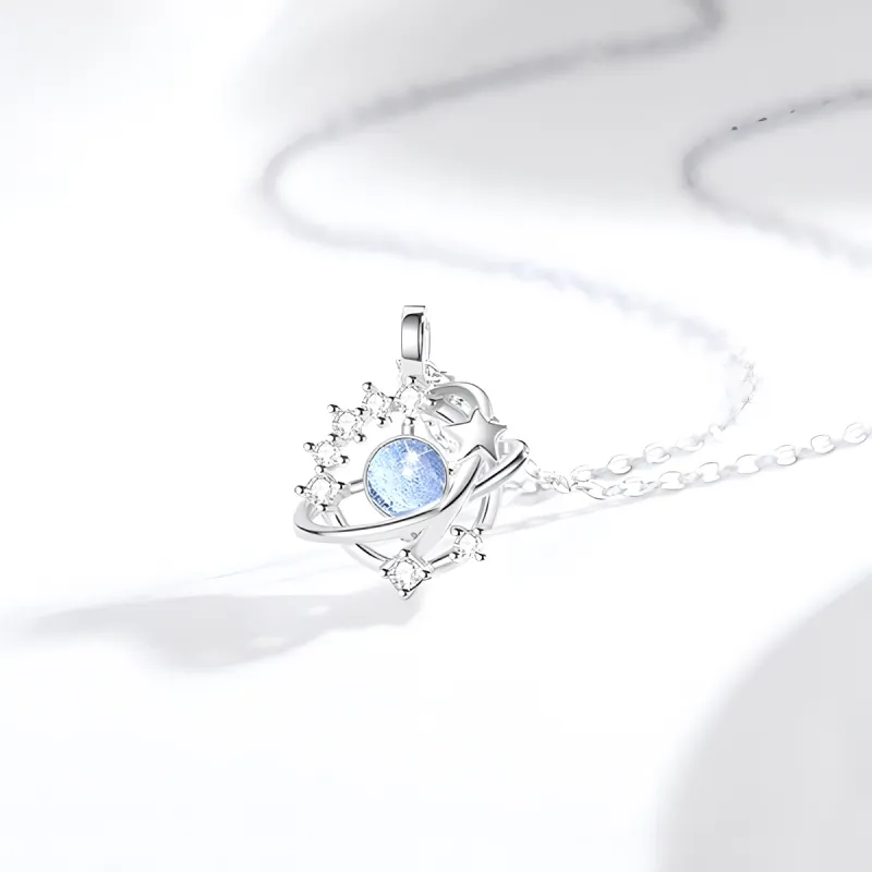 MGS 925 Sterling Silver Necklaces Women's-2