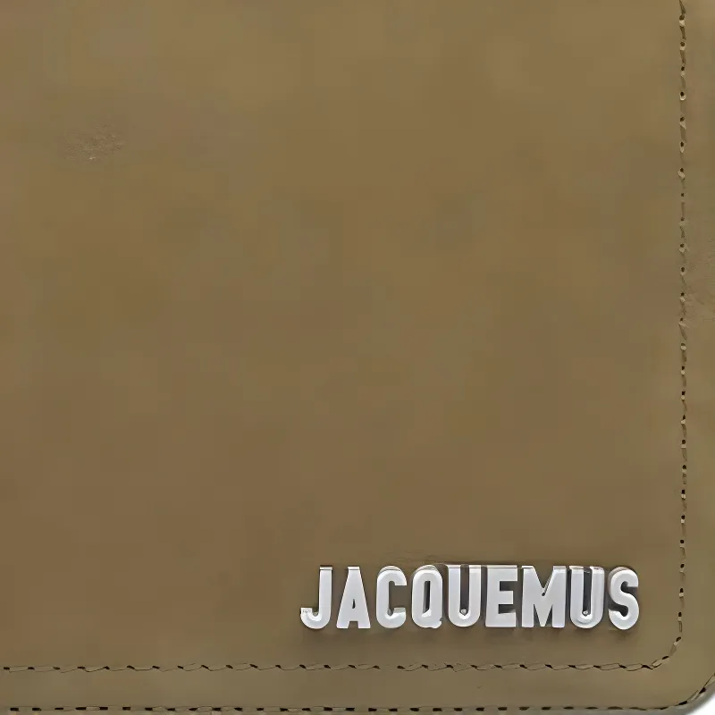 Jacquemus Cow Leather Crossbody Bag, Shoulder Bag Women's Dark Khaki-4