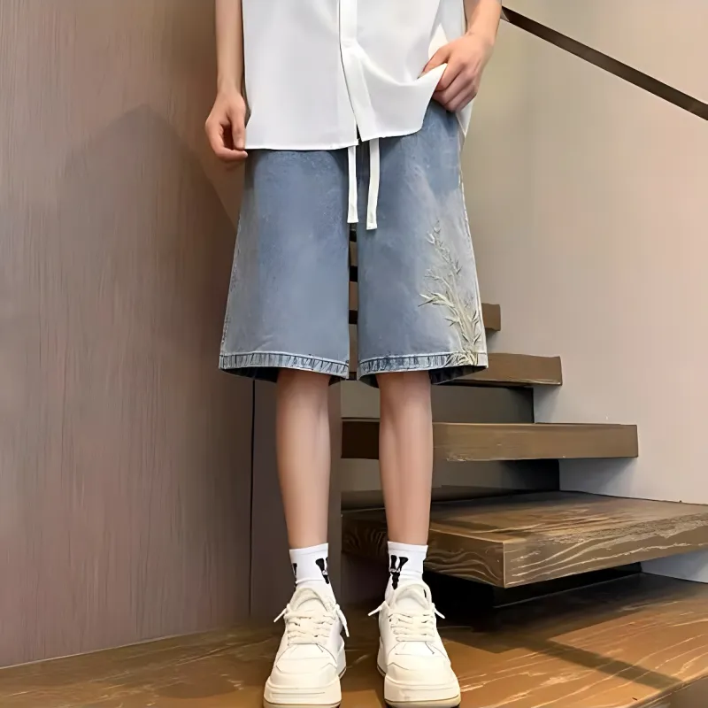 OKPI Denim Shorts Unisex-5