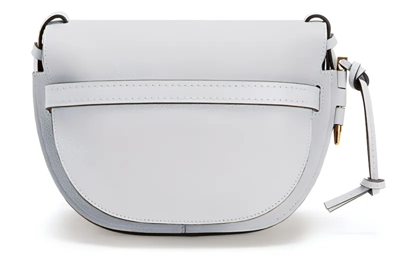 LOEWE Gate Cow Leather Crossbody Bag Shoulder Bag Women's Mist White-2