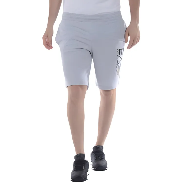 EMPORIO ARMANI EA7 SS23 Sports Shorts Men's Light Gray-1