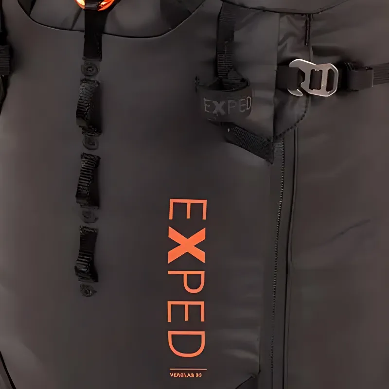 EXPED Recycled Nylon Outdoor Hiking Bag Backpacks Unisex Black-3