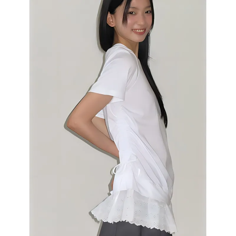 SLEEP AT 11 T Shirt Women's White-4