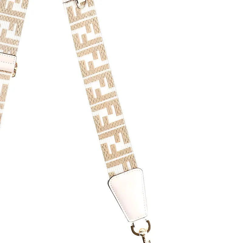 FENDI Polyamide Bag Strap Unisex White-4