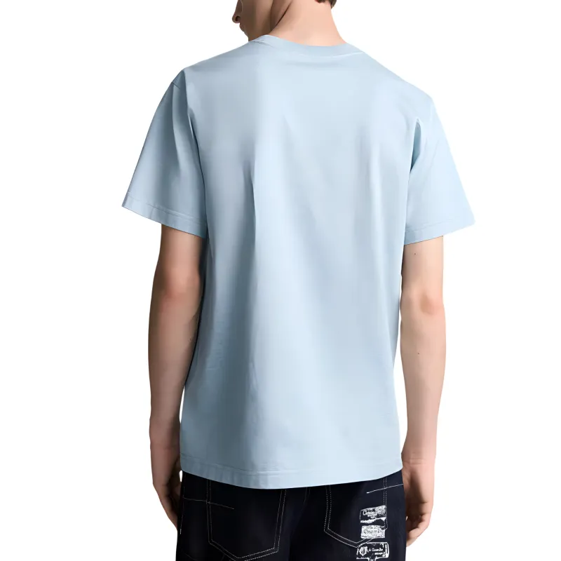 DIOR T Shirts Men Blue-2