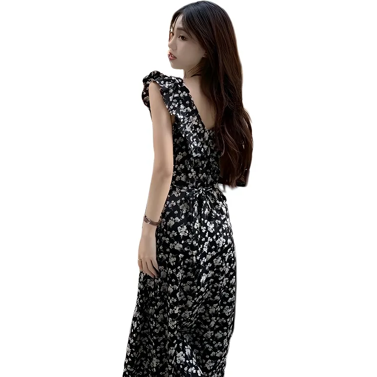 Mu Qingqing Short Sleeved Dress Women's-1