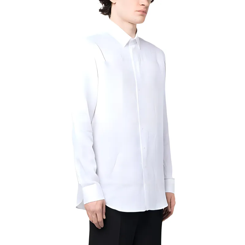 GIORGIO ARMANI Button up Linen Shirt-2