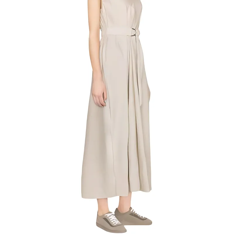Brunello Cucinelli Sleeveless Dress Women's White-3