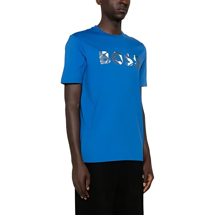 HUGO BOSS Logo print Cotton T shirt-1