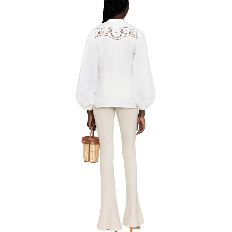 Zimmermann Guipure-lace Puff-sleeve Shirt-2