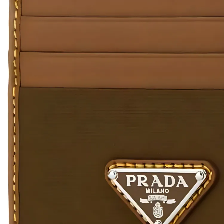 PRADA Logo Plaque Card Holder-2