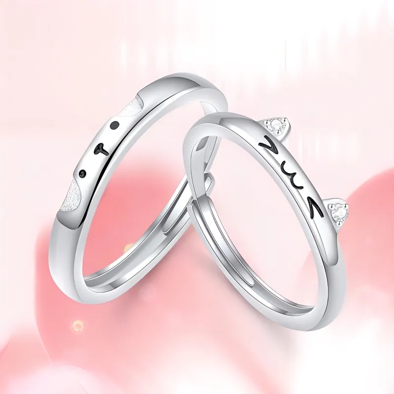 KEMLAIDA 999 Fine Silver Rings Unisex-1