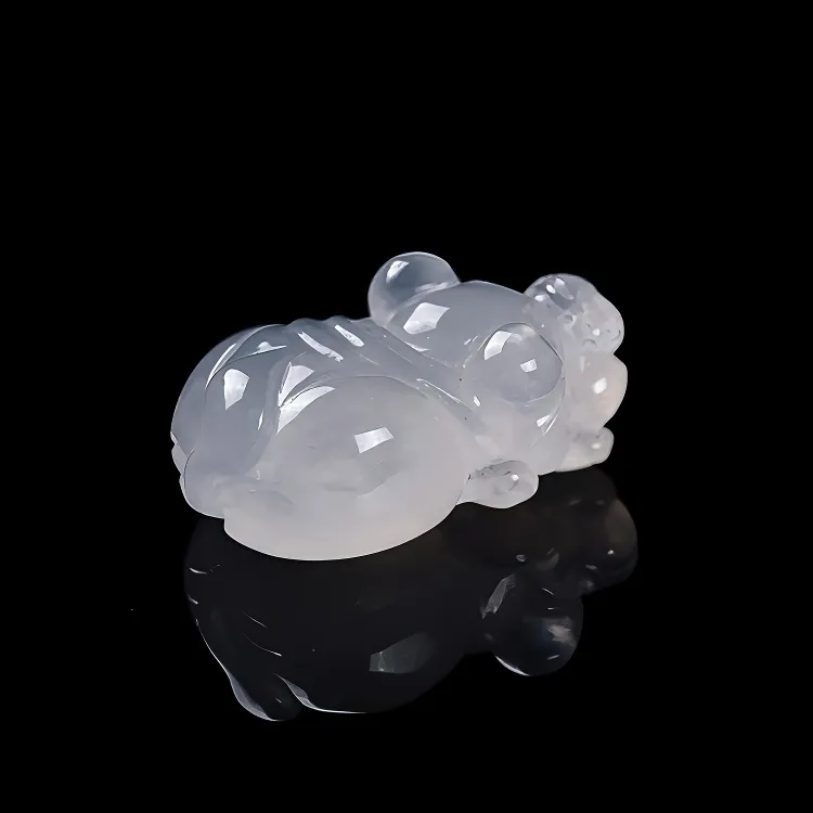Execute The Blessing Ice Type Jadeite Pendants Unisex-2