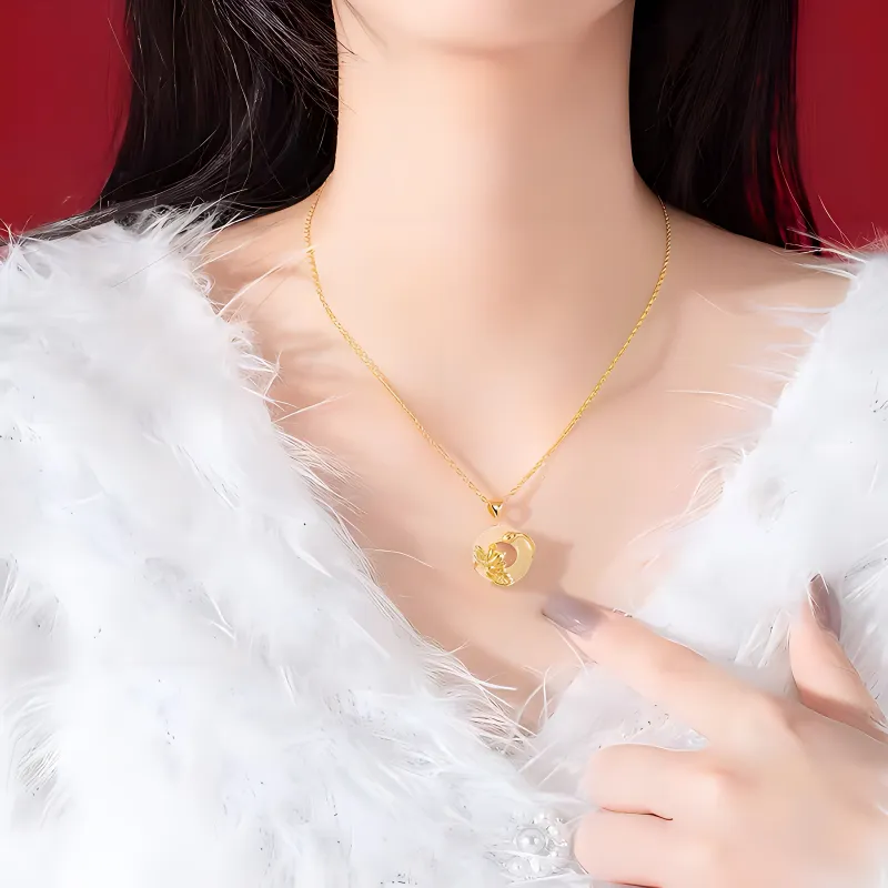 Strange Snow Natural Chalcedony Necklaces Women's-4