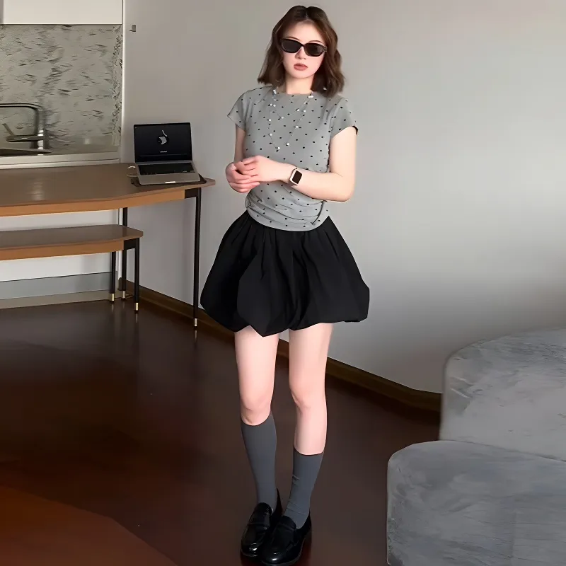 PZHK Two Piece Skirt Sets Women's-3