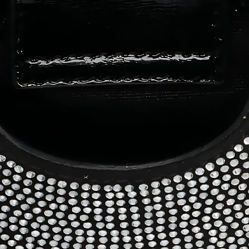 Staud Cow Leather Trim, Polyester, Glass, Rhinestone Shoulder Bag, Crossbody Bag, Handbag Mini Women's Black-4