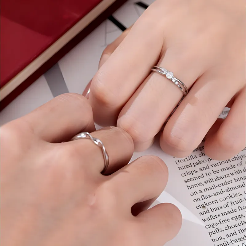 7℃ 999 Fine Silver Rings Unisex-1