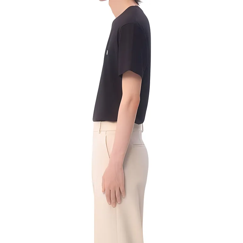 Valentino VLogo Embroidered Crewneck T Shirt-4